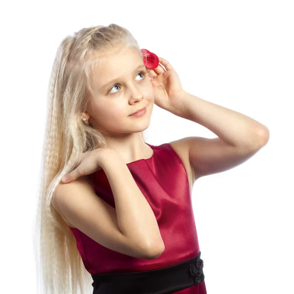 Beautiful blonde young girl — Stock Photo, Image