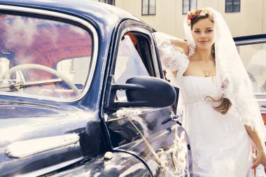 güzel mutlu genç gelin ve damat