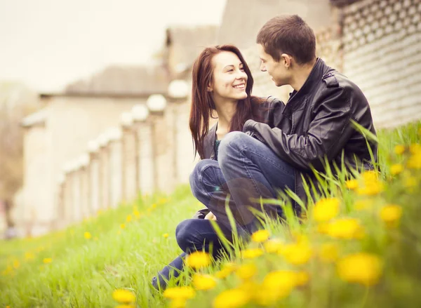 Happy young couple in love Stock Photo