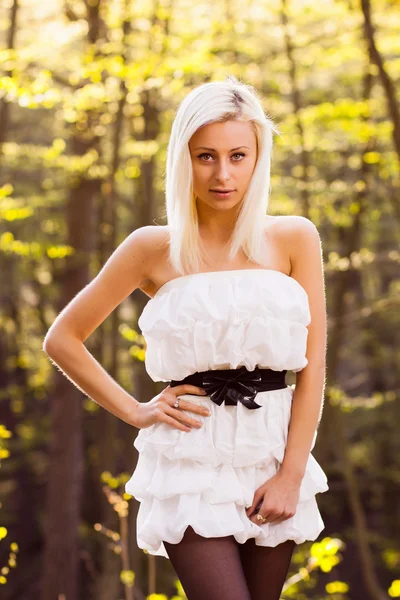 Uma jovem caucasiana — Fotografia de Stock