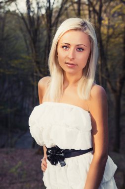 genç bir beyaz kadın