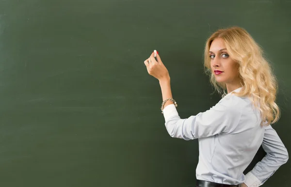 Beautiful young teacher — Stock Photo, Image