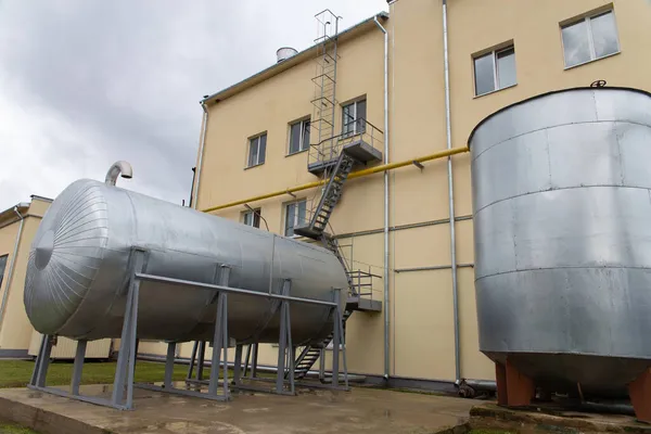 Vybavení Nádrží Potravinářský Nebo Chemický Průmysl Výroba Rostlině — Stock fotografie