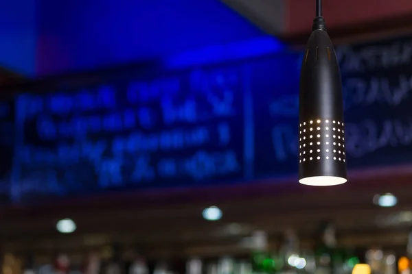 Interieur Van Gezellige Pub Coffeeshop Café Met Flessen Sterke Drank — Stockfoto