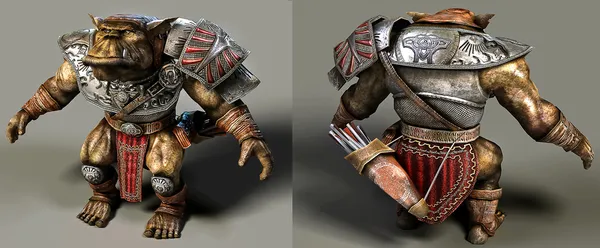 3D rendering Orc — Φωτογραφία Αρχείου