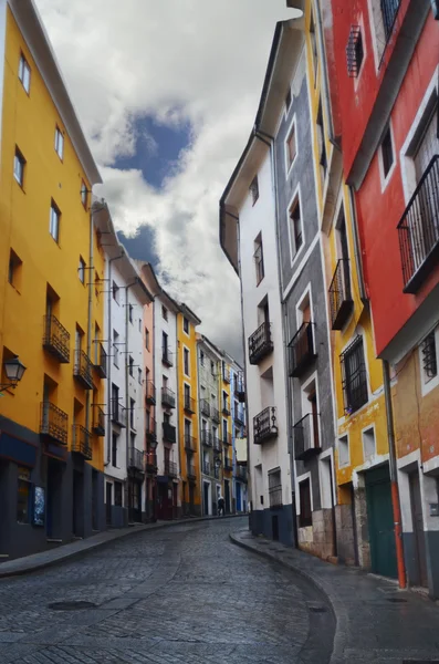Lebendige Häuser der Stadt Cuenca, Spanien — Stockfoto