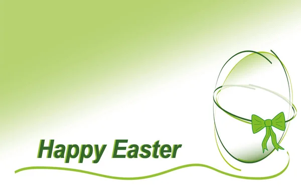 Imagen Fondo Con Huevo Pascua Tonos Verdes Vibrantes Texto Feliz — Vector de stock