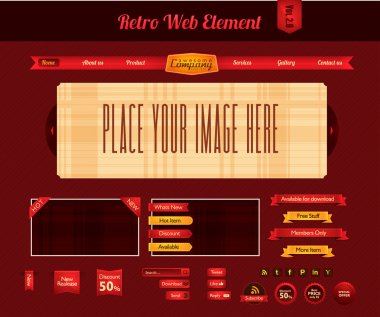 Retro web öğesi