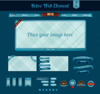 Retro web öğesi