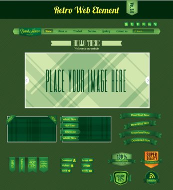 Retro web öğesi