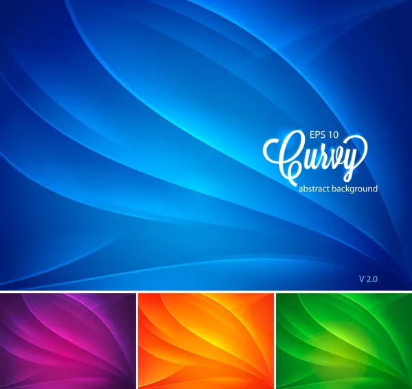 Curvy fundo abstrato — Vetor de Stock