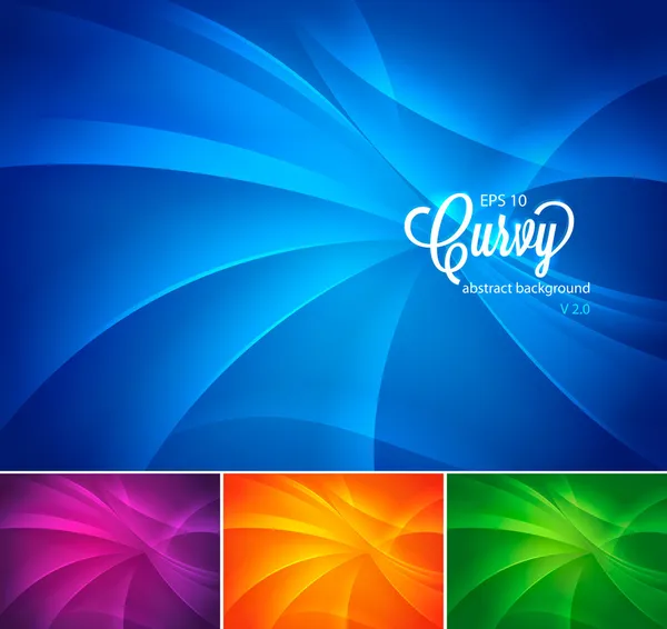 Curvy fond abstrait — Image vectorielle