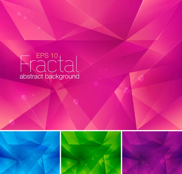 Fraktaler abstrakter Hintergrund — Stockvektor