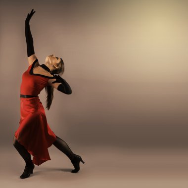 Flamenko kadın dansçı