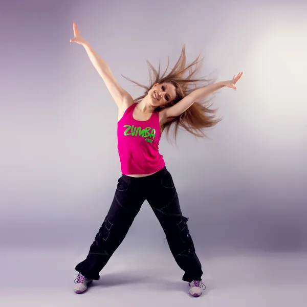 Aerobics zumba fitness woman — Stock Photo, Image