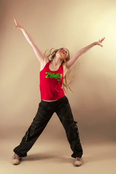 Aerobics zumba fitness woman — Stock Photo, Image