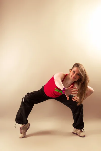 Aerobic Zumba Fitness Frau — Stockfoto