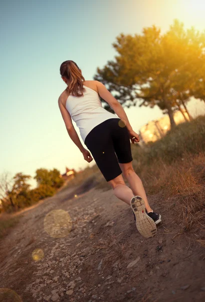 Jogging yapan kadın — Stok fotoğraf