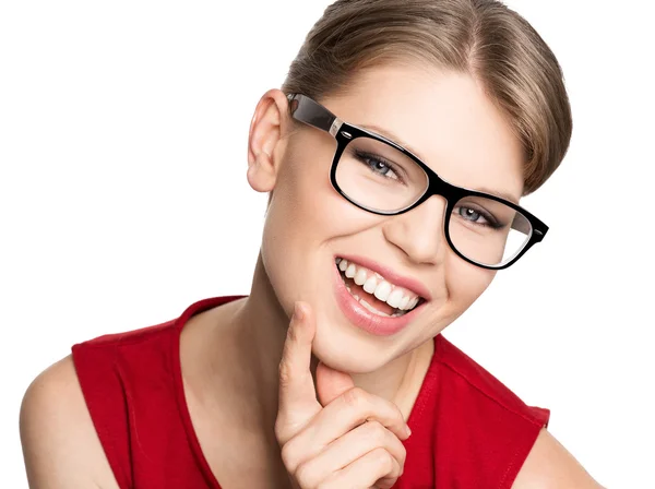 Fashion woman in eyeglasses — Stock Photo, Image