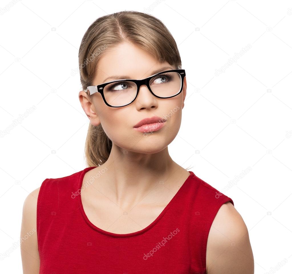 Fashion woman in eyeglasses