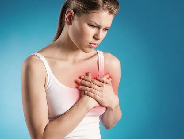 Heart pain — Stock Photo, Image