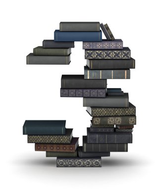 Sayı 3, kitap yığını
