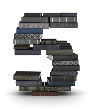 5 numaralı kitap yığını