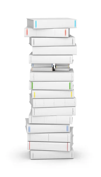 Letter I, stacked from blank books — Stock Photo, Image