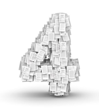 Sayı 4, sayfa belge yazı tipi