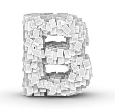 mektup b, sayfa belge yazı tipi