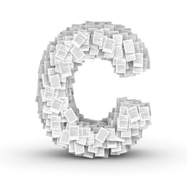 harf c, sayfa belge yazı tipi