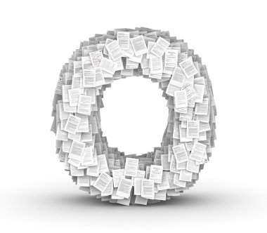 harf o, sayfa belge yazı tipi