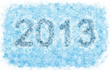 2013 yılı başlık, buz gibi kar taneleri