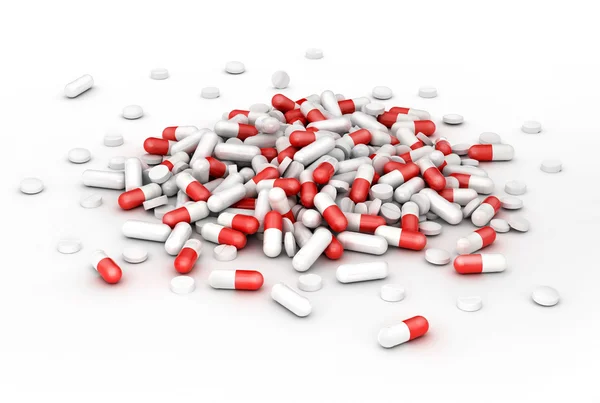 Big pills heap — Stock Photo, Image