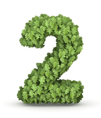 yeşil yaprakları 2 numaralı