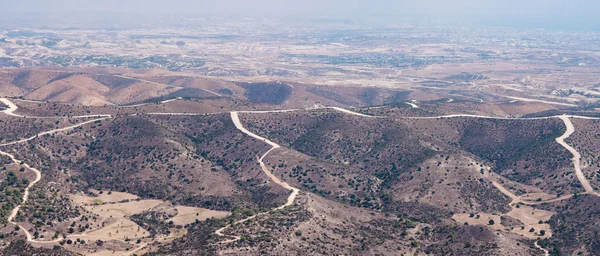 Panoramisch uitzicht vanaf troodos-gebergte. Cyprus — Stockfoto