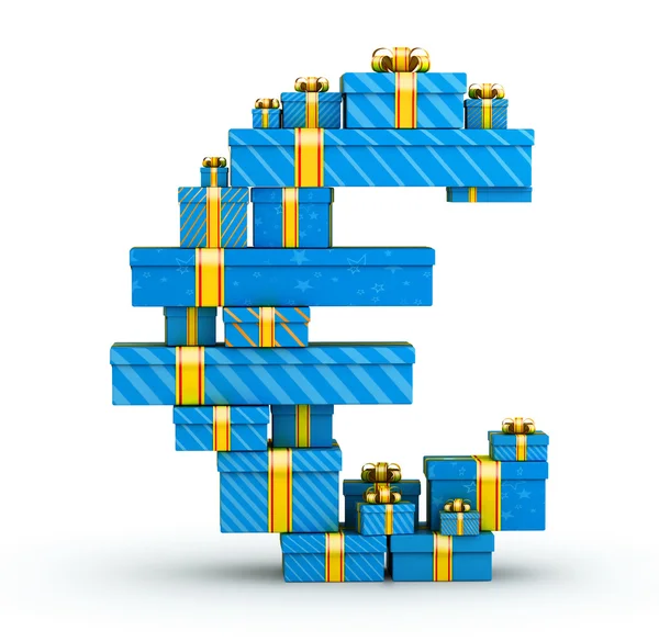 Euro from gifts — Stock Photo, Image