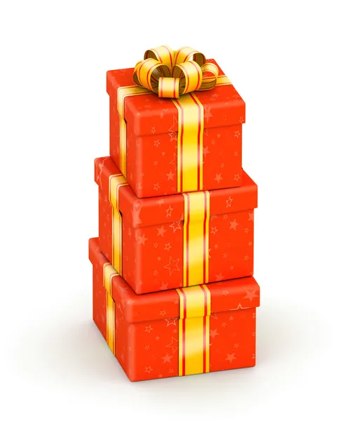 Stapel von Geschenkboxen — Stockfoto