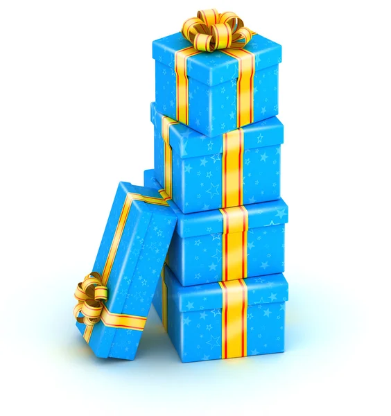 Stack of gift boxes — Stock Photo, Image