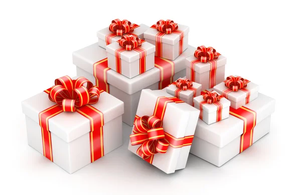 Pile of gift boxes — Stock Photo, Image