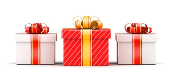 Trois concept de sélection de cadeaux — Photo