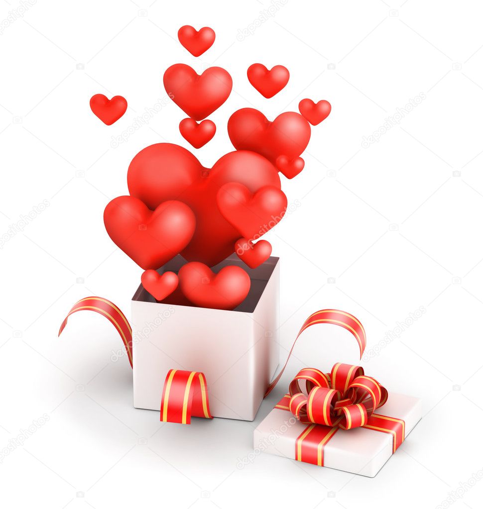 Love in gift box