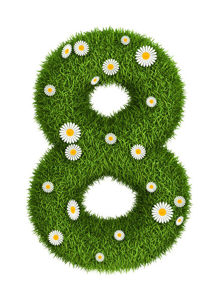 Natural grass number 8