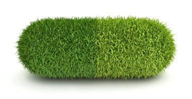 yeşil çim hap kapsül