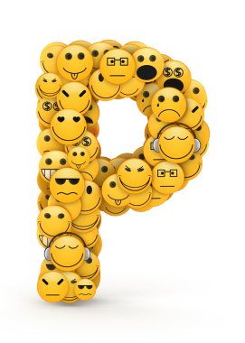 emoticons harf p
