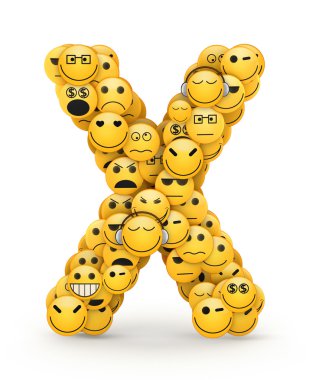 emoticons harf x