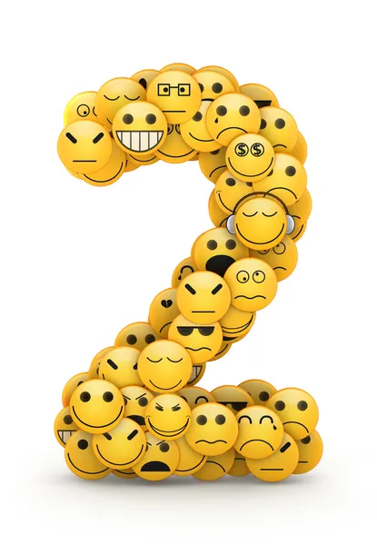 Emoticons numero 2 — Foto Stock