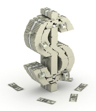 dolar işareti, yazı tipinden dolar paketleri