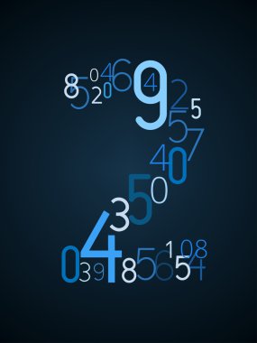 Sayı 2, numaralardan vektör yazı tipi