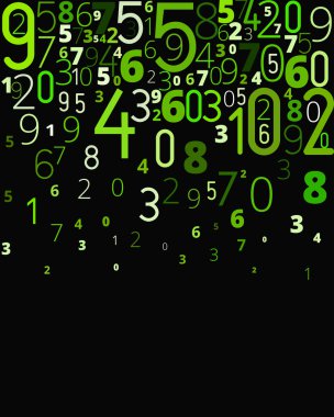 vektör arka plan numaraları